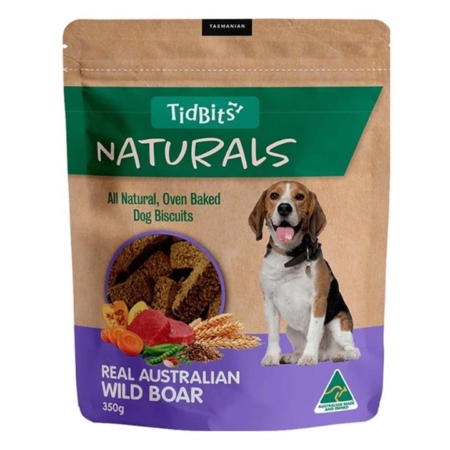 Tidbits Naturals Wild Boar Biscuit Treats For Dogs  350 Gm