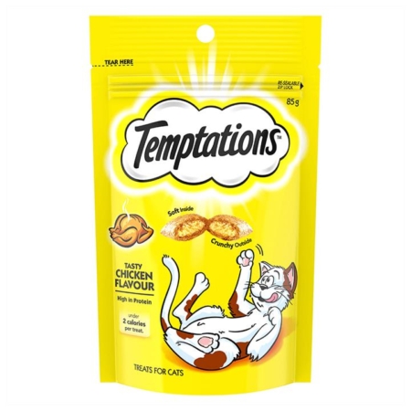 Temptations Tasty Chicken Cat Treats 85gm 2 Packs