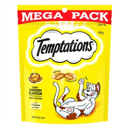 Temptations Tasty Chicken Cat Treats 180gm 2 Packs