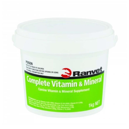 Ranvet Complete Vitamin & Mineral For Dogs  1 Kg