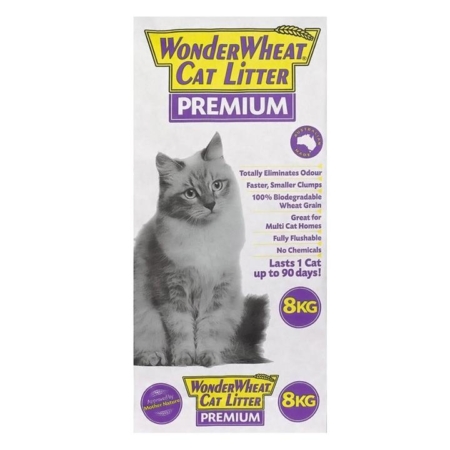 Wonder Wheat Cat Litter Premium  8 Kg