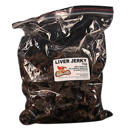 Supasnax Liver Jerky Treats For Dogs  1 Kg