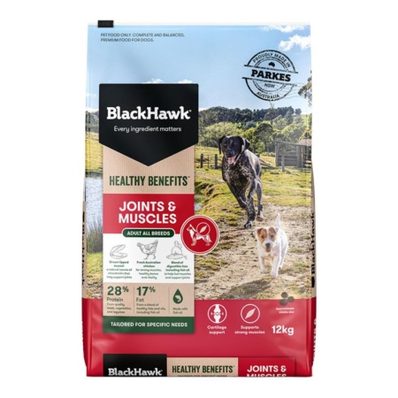 Black Hawk Healthy Benefits Joints And Muscles Dog Dry Food  12 Kg