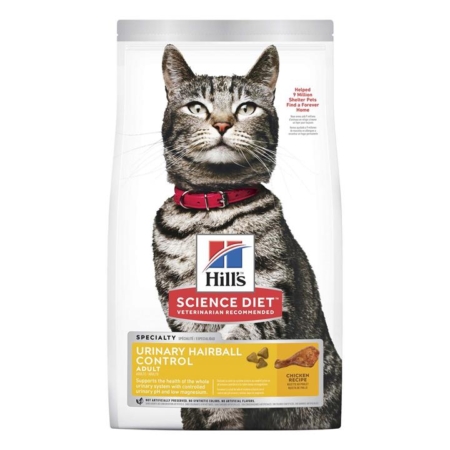 Hill's Science Diet Urinary Hairball Control Adult Cat Food  7.03 Kg