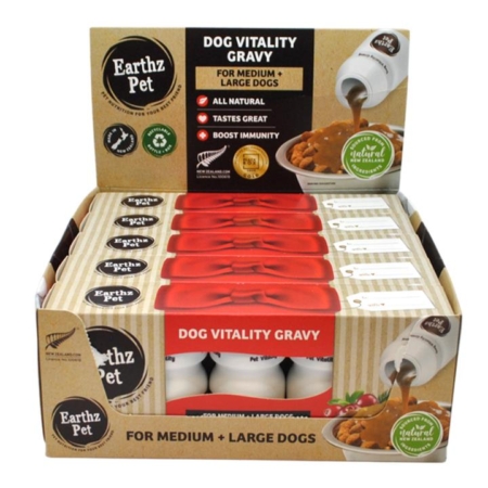 Earthz Pet Dog Vitality Gravy Chicken & Cranberry For Medium And Large Dogs 50ml 5 * 5 Pack