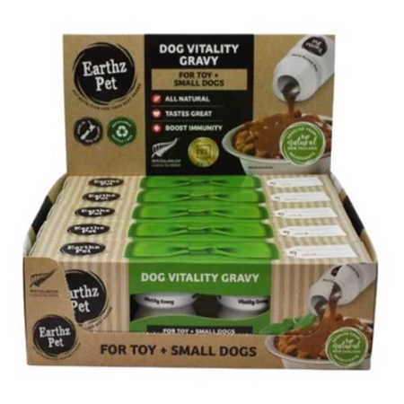 Earthz Pet Dog Vitality Gravy Lamb & Mint For Toy And Small Dogs 35ml 5 * 5 Pack