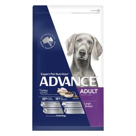 Advance Turkey With Rice Large Breed Adult Dog Dry Food  15 Kg