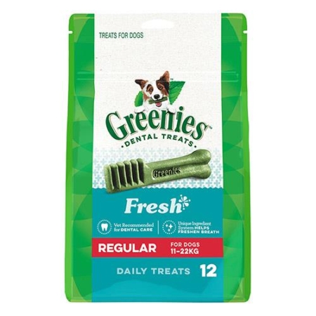 Greenies Fresh Dental Treats For Dogs - Regular (11-22 Kg)  340 Gm