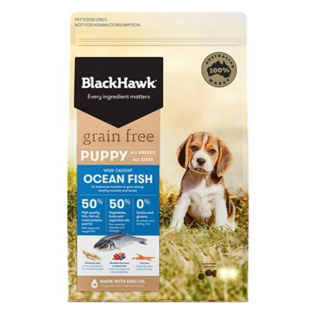 Black Hawk Grain Free Ocean Fish Puppy Dry Food  7 Kg