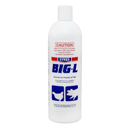 Big L Wormer For Pigs & Poultry  500 Ml