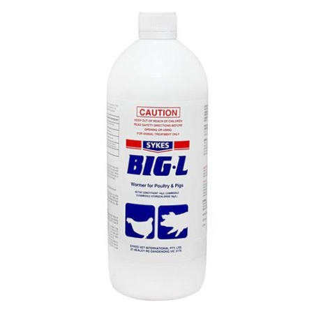 Big L Wormer For Pigs & Poultry  1 Litre