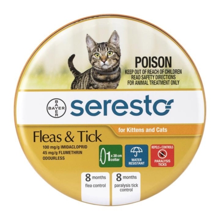 Seresto Flea Collar For Kittens & Cats (Orange) 2 Piece