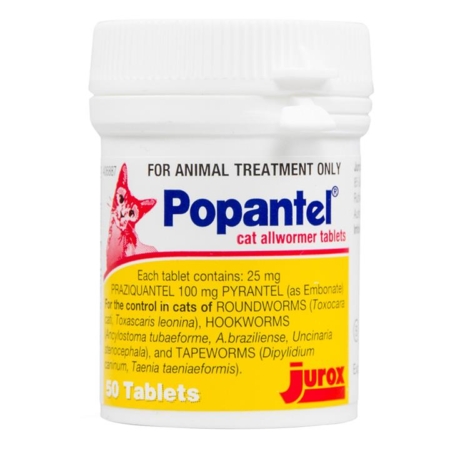 Popantel For Cats 5 Kg 50 Tablet