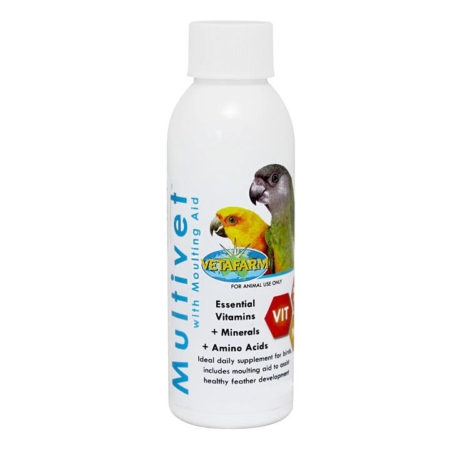 Vetafarm Multivet Liquid With Moulting Aid For Birds   50 Ml