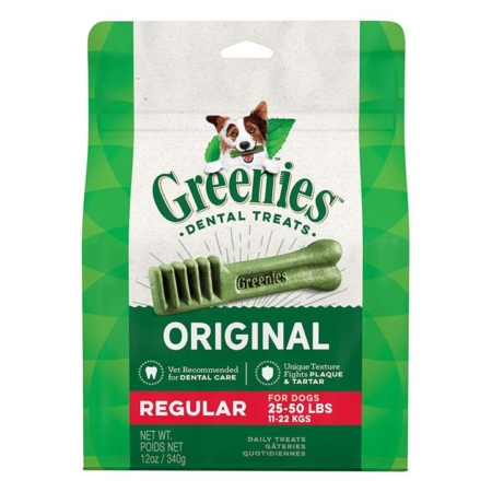 Greenies Original Dental Treats For Dogs - Regular (11-22 Kg)  340 Gm