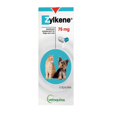 Zylkene Nutritional Supplement For Dogs And Cats 75 Mg 30 Capsules