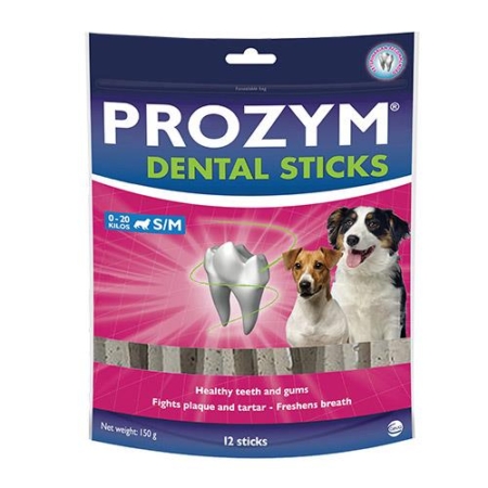 Prozym Rf2 Dental Sticks For Small & Medium Dogs 0-20 Kg (12 Pieces) 1 Pack