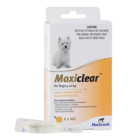 Moxiclear For Small Dogs 4-10 Kg (Apricot) 3 Pack