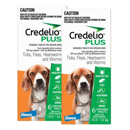 Credelio Plus For Medium Dogs 5.5 - 11 Kg Orange 12 Chews