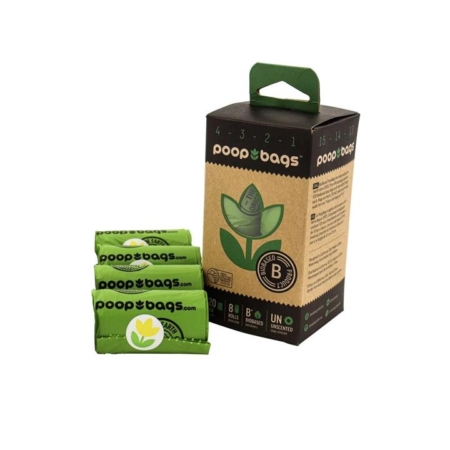 Poop Bags 4pack 60's  1 Pack