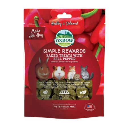 Oxbow Bell Pepper Treats  170 Gm