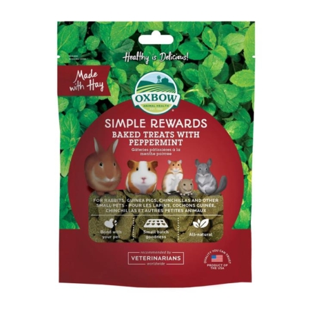 Oxbow Peppermint Treats  170 Gm