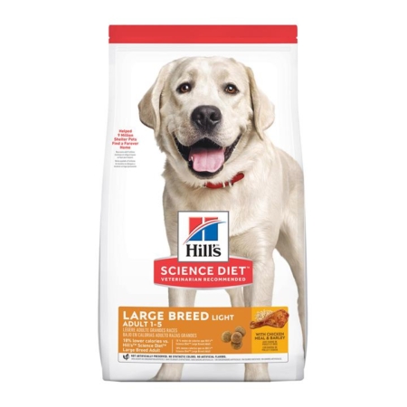 Hill's Science Diet Adult Light Large Breed With Chicken Meal & Barley Dry Dog Food 12 Kg
