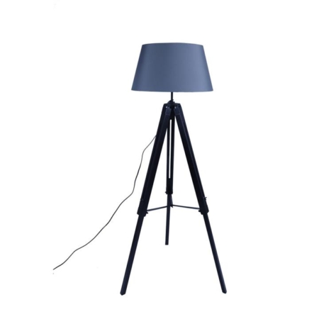 Rubi Classic Tripod Floor Lamp - Matte Black/Grey