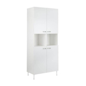 Ashley Collection 10-Cube Display Bookcase With 4-Doors - White