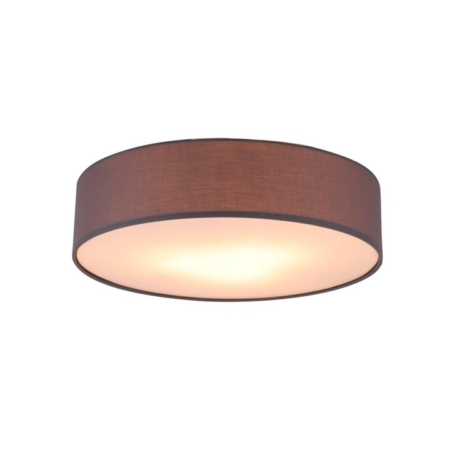 Apollo 3LT Round Ceiling Light Fabric Shade - Grey