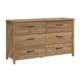 Cannery Bridge 6-Drawer Dresser Sideboard Buffet Unit - Sindoori Mango