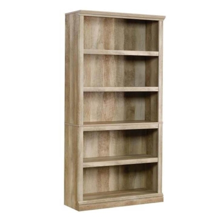 Lintel 5-Tier Sleek Wooden Bookcase Display Shelf - Oak