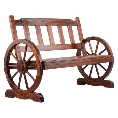 Wooden Wagon Wheel Chair