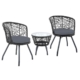 Outdoor Patio Chair and Table - Black