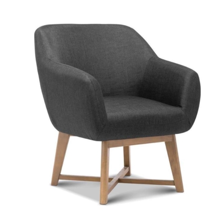 Aston Tub Accent Chair Charcoal