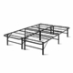 Foldable Double Metal Bed Frame - Black