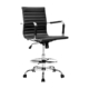 Office Chair Veer Drafting Stool Mesh Chairs Armrest Standing Desk Black