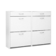 36 Pairs Shoe Cabinet Rack Organisers Storage Shelf Drawer Cupboard White