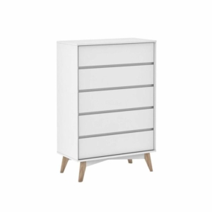 Marissa Chest Of 5-Drawers Tallboy - White