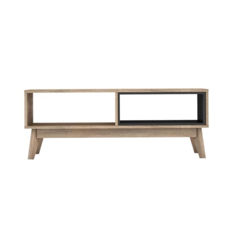 Chase Open Shelves Scandinavian Coffee Table - Oak