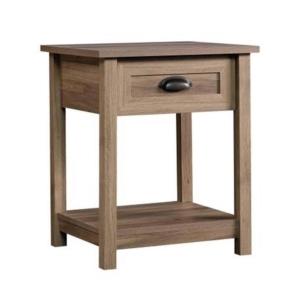 Country Line Night Stand Side Table - Salt Oak