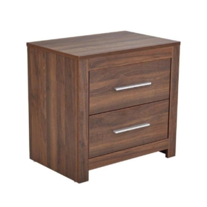 Modern Wooden BedSide Side Table Nightstand - Walnut