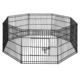 2X24" 8 Panel Pet Dog Playpen Puppy Exercise Cage Enclosure Fence Play Pen