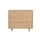 Niche Scandinavian Design Wooden Chest of 3- Drawers Storage Cabinet - Natural