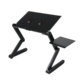 Foldable Laptop Desk Adjustable Sofa Table Tray Stand Mouse Pad Portable Cooling Black