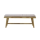 Malmo Scandinavian Fabric Dining Bench Wooden Frame - Light Dusk