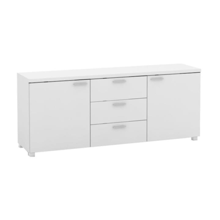 Baggio Buffet Sideboard TV Stand Storage Cabinet Cupboard - High Gloss White