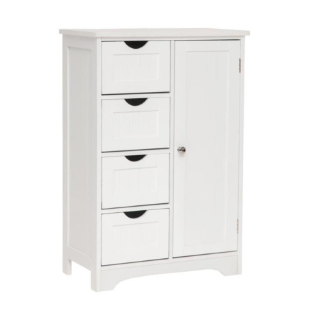 Arven Multipurpose Bathroom Storage Cabinet Tallboy - White