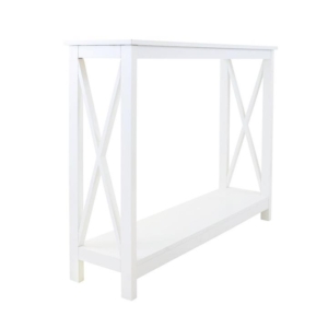 Hailey Hallway Console Hall Display Table 100cm - White