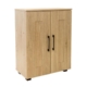 Nova 2-Door Low Cupboard Lowboy Storage Cabinet - Light Sonoma Oak